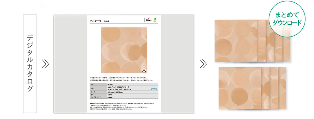 柄画像をまとめてダウンロード